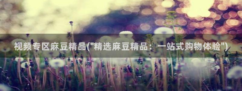 麻豆av专区：视频专区麻豆精品(\