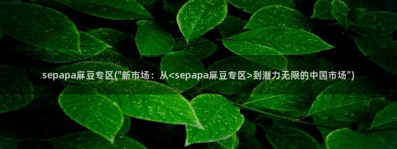 麻豆精品免费：sepapa麻豆专区(\